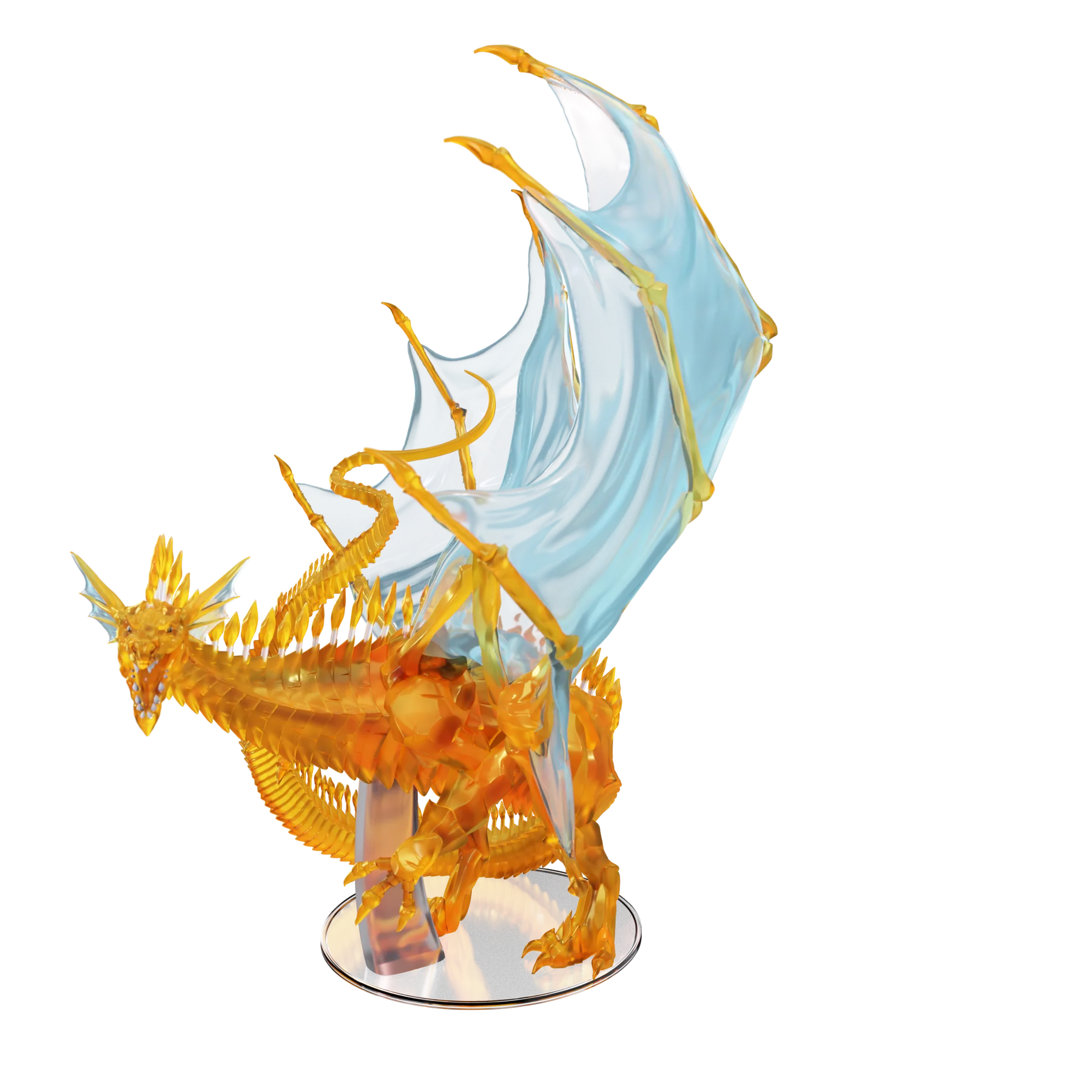 Adult Topaz Dragon - Painted