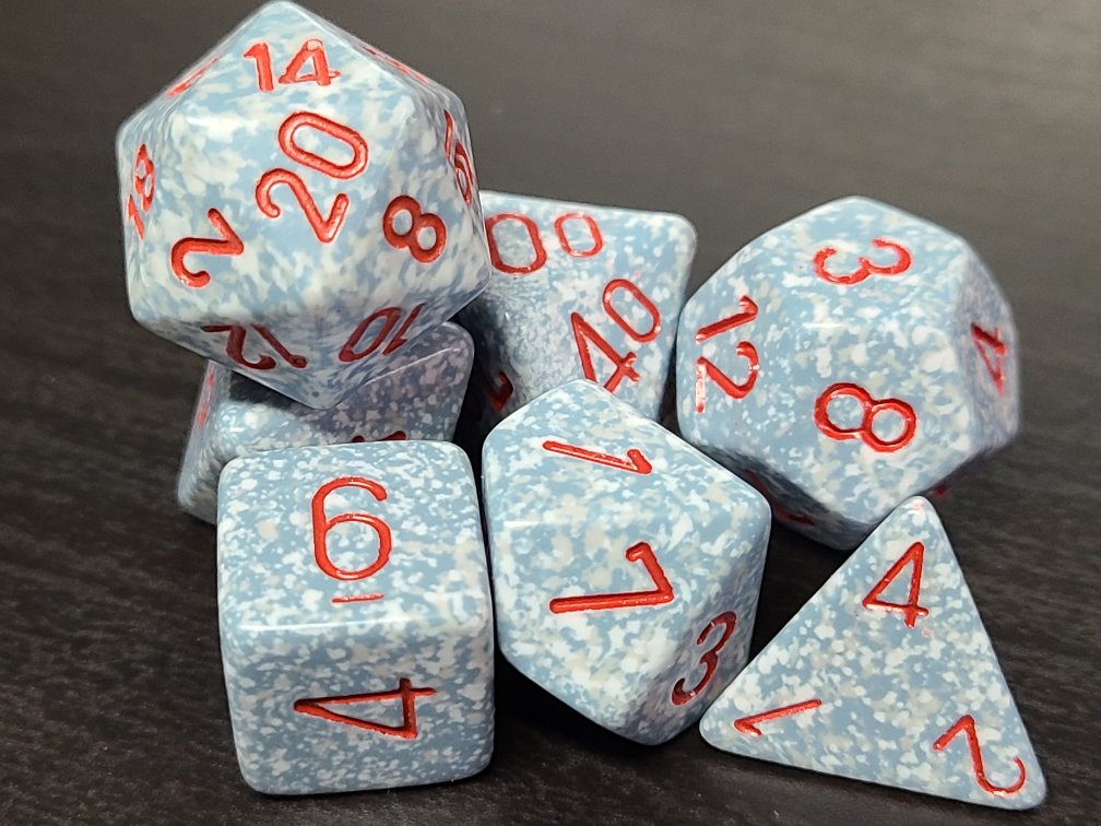 Speckled Air - 7 Piece Dice Set - CHX25300