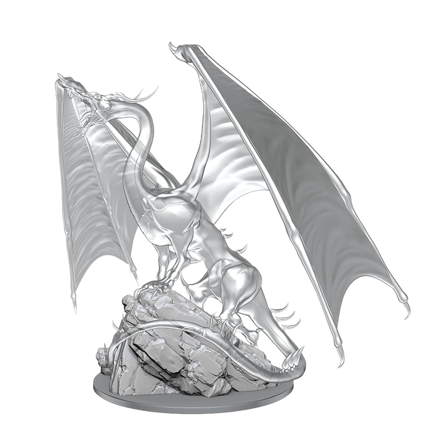 Young Emerald Dragon - Unpainted - D&D Nolzurs