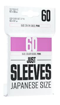 Japanese Sleeves - Pink - 60CT - Just Sleeves