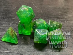 Serpentine - February Gemstone Dice - Uninked