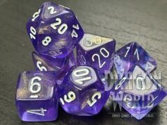 Borealis Purple/White - Luminary - 7 Piece Dice Set - CHX27577