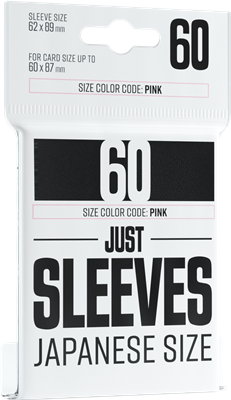 Japanese Sleeves - Black - 60CT - Just Sleeves