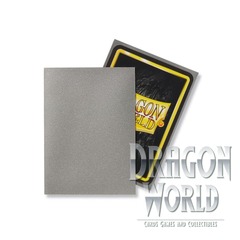 Standard Sleeves - Silver Matte - 100CT - Dragon Shield