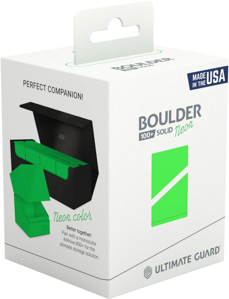 Ultimate Guard - Boulder 100+ Deck Box - Neon Green