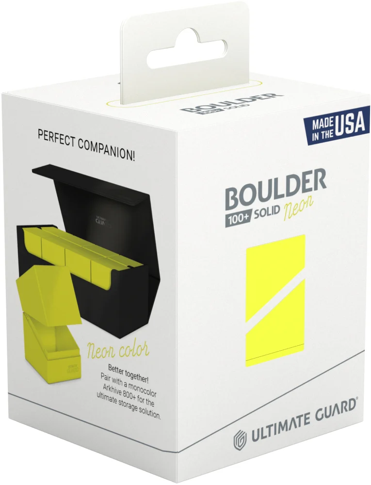 Ultimate Guard - Boulder 100+ Deck Box - Neon Yellow