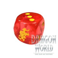 YuGiOh - Dice - Red/Yellow Flameveil