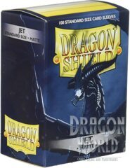 Standard Sleeves - Jet Matte - 100CT - Dragon Shield