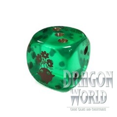 YuGiOh - Dice - Green/Brown Naturia