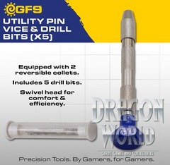 GF9: Utility Pin Vice & Drill Bits (3ct)