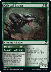 Colossal Badger // Dig Deep - Foil (CLB)
