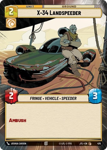 X-34 Landspeeder - Hyperspace
