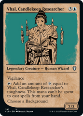 Vhal, Candlekeep Researcher (Showcase) - Foil (CLB)