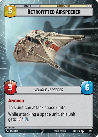 Retrofitted Airspeeder - Hyperspace