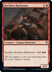 Reckless Barbarian - Foil (CLB)