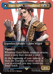 Emet-Selch, Unsundered // Hades, Sorcerer of Eld - Foil (FIN)(Borderless)(0539)(Surge Foil)