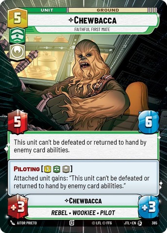 Chewbacca - Faithful First Mate - Hyperspace - Foil