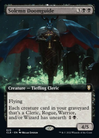 Solemn Doomguide (CLB)(Extended Art)