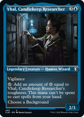 Vhal, Candlekeep Researcher (Foil Etched) - Foil (CLB)