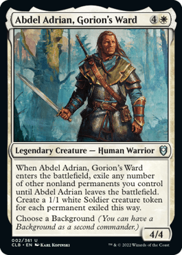 Abdel Adrian, Gorions Ward (CLB)