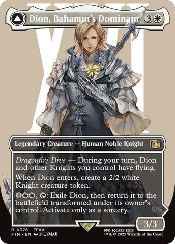 Dion, Bahamuts Dominant // Bahamut, Warden of Light (FIN)(Borderless)