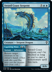 Sword Coast Serpent // Capsizing Wave - Foil (CLB)