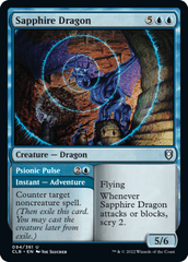 Sapphire Dragon // Psionic Pulse - Foil (CLB)