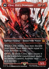 Clive, Ifrit's Dominant // Ifrit, Warden of Inferno - Foil (FIN)(Borderless)(0318)