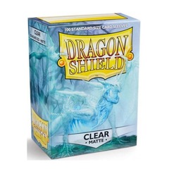 Dragon Shield - Clear - Matte Sleeves - Standard Size (100 Ct.)