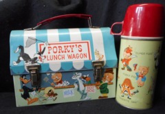 PORKY'S LUNCH WAGON DOME Lunch Box w/ Thermos © 1959 King-Seeley Thermos