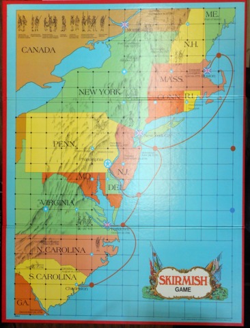 Skirmish © 1975 American Heritage Revolutionary War Game Milton Bradley 4505