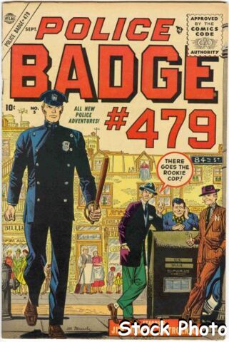 Police Badge #479 #5 © September 1955 Atlas/Marvel