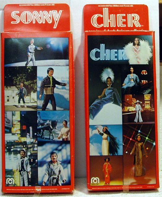 Sonny & Cher © 1976 Mego w/ Boxes