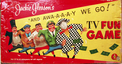 Jackie Gleason's Away We Go TV Fun Game © 1956, Transogram 3857