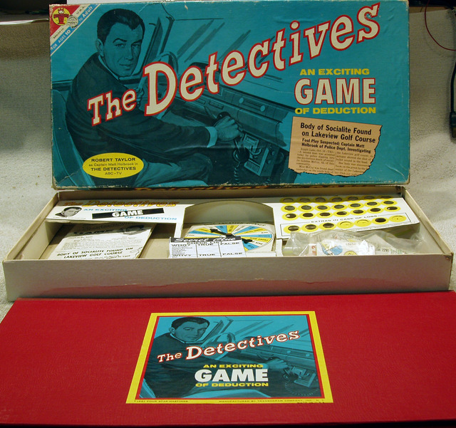 Detectives Game © 1961 Transogram 3827