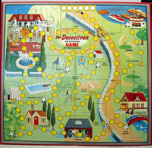 Detectives Game © 1961 Transogram 3827