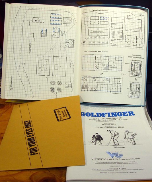 James Bond 007 Goldfinger RPG © 1983 Victory Games #35003
