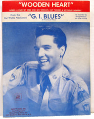 Wooden Heart © 1960 Elvis Presley Photo Cover G.I. Blues