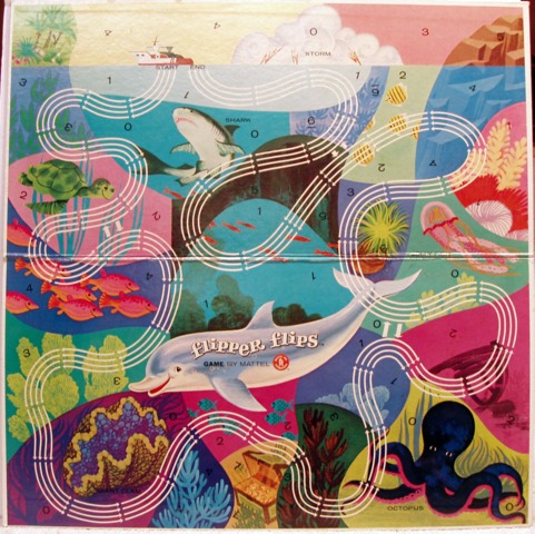 Flipper Flips Game © 1965 Mattel