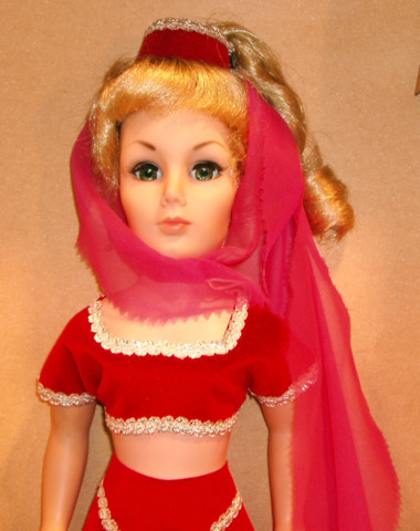 I Dream of Jeannie Doll w/ Box © 1966 Libby Majorette Doll Corp