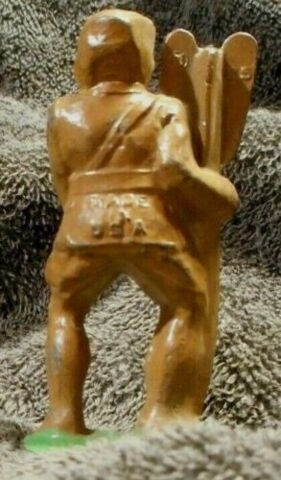Aviator Holding a Bomb, Manoil 85, Lead Soldier