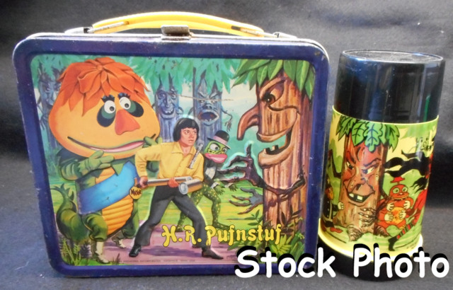 HR Pufnstuf Lunch Box w/ Thermos © 1970, Aladdin