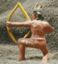 Indian w/ Bow & Arrow Barclay 755 Lead Soldier