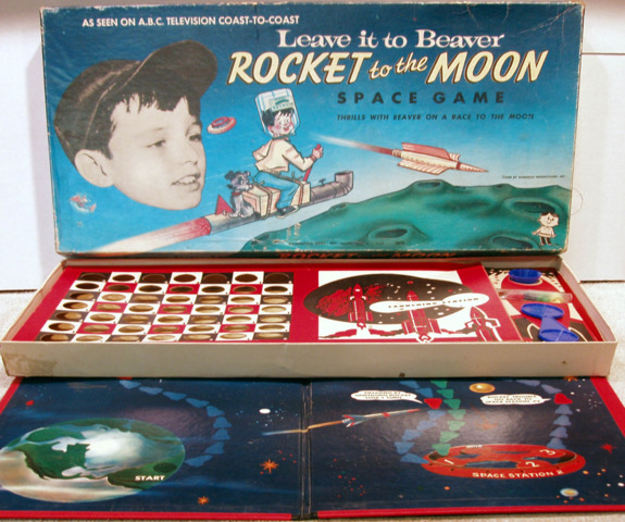 Leave it to Beaver, Rocket to the Moon Space Game © 1959 Hasbro *