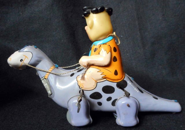 Flintstone Pals Fred Riding Dino © 1962 Marx Linemar
