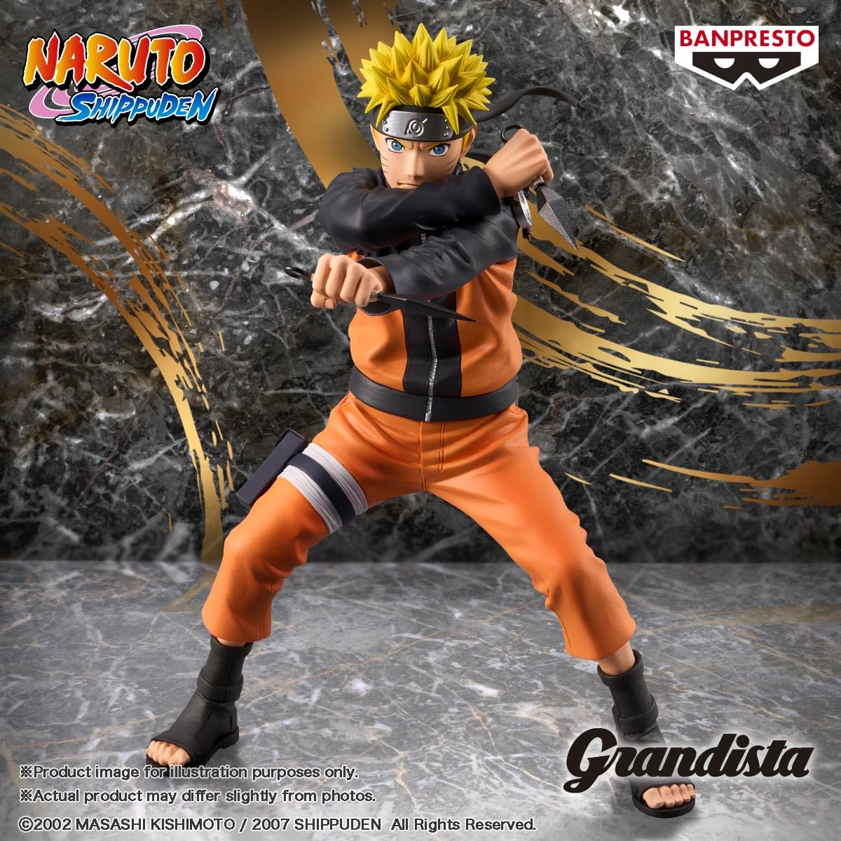 Banpresto - Figurine Naruto Shippuden - Uzumaki Naruto Grandista
