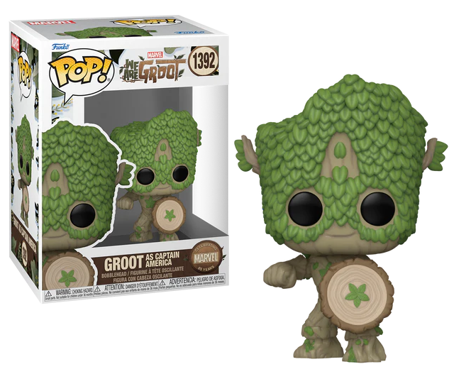 Pop! Marvel 1392: Groot As Captain America