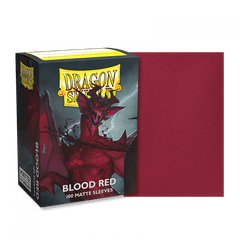 Dragon Shield Sleeves: Matte Blood Red (Box Of 100)