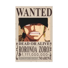 One Piece Wanted Poster Zoro