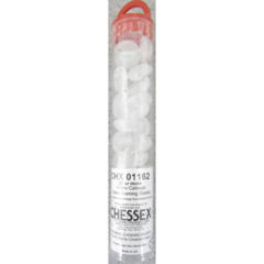 Chessex: Glass Gaming Stones - White Catseye (20)
